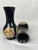 Pair, Vintage Black Onyx & Marble Inset Vases For Sale - Image 4 of 6