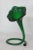 Mid-Century Modern Murano Style Emerald Green Art Glass Flower Twisted Stem Bud Vase For Sale - Image 3 of 12