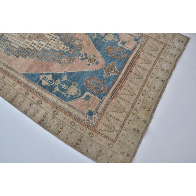 1960s 1960s Anatolian Wool Handmade Area Carpet For Sale - Image 5 of 9