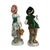 Pair Oversized Antique German Majolica Porcelain Figures of a Maiden & Lad C1920 For Sale - Image 9 of 16