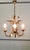 French Toleware Gilded Chandelier This is a very pretty 3 branch Harvest light, it is decorated with curled leaves and...