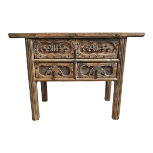 Vintage Shanxi Rustic Asian Entry Console Table