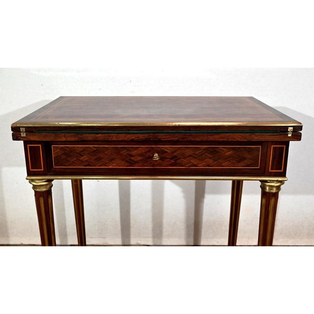 Medium Louis XVI Style Multifunctional Table, Late 19th Century For Sale - Image 12 of 18