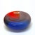 Glass Colorful Mid-Century Modern Double-Walled Glass Bowl Attributed to Flavio Poli for Murano For Sale - Image 7 of 13