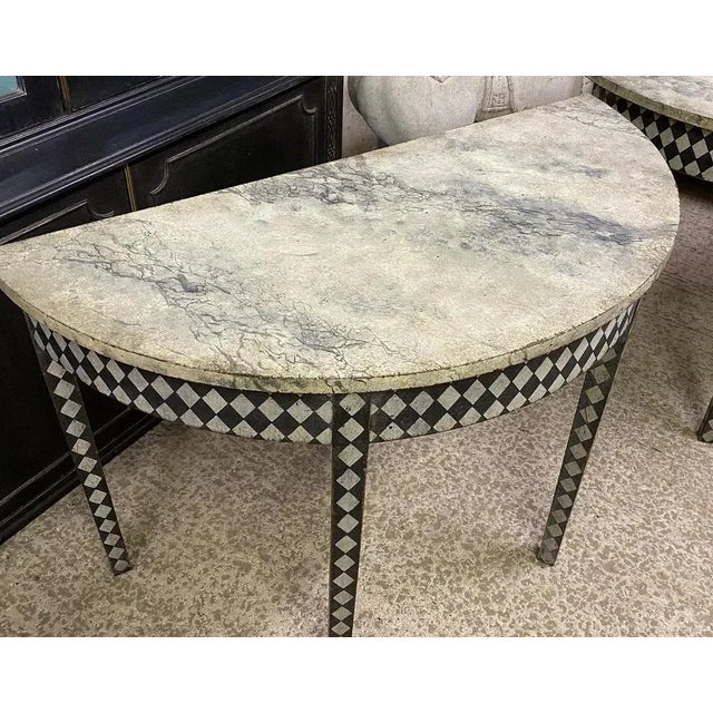 Early 19th Century Painted Georgian Side Tables, 1830, Set of 2 For Sale - Image 5 of 10