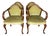 Vintage Chippendale Armchairs, Set of 4 For Sale