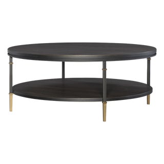Century Furniture Monterey Round Cocktail Table - Dark For Sale