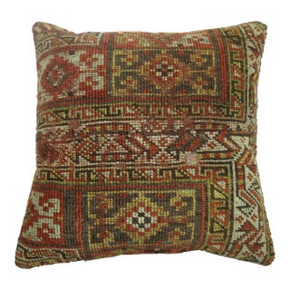 Rustic Persian Rug Pillow For Sale