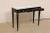 Black Mid 20th Century Slender French Black Console with Marble Top For Sale - Image 8 of 12