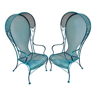 Exquisite Pair of Woodard Chairs Circa 1960s For Sale