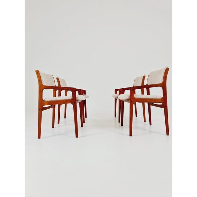 Textile Danish Teak Dining Armchairs from VS Vamdrup Stolefabrik 1960s, Set of 4 For Sale - Image 7 of 18