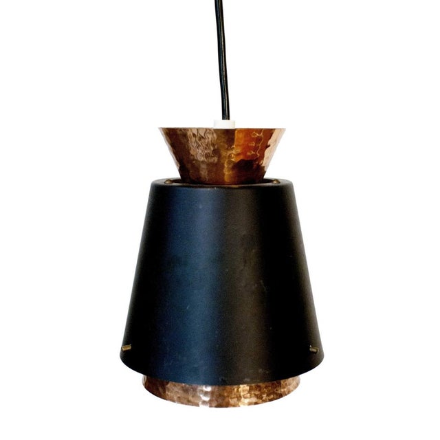 Mid-Century Copper 3-Light Pendant, Norway, 1960s For Sale - Image 6 of 10