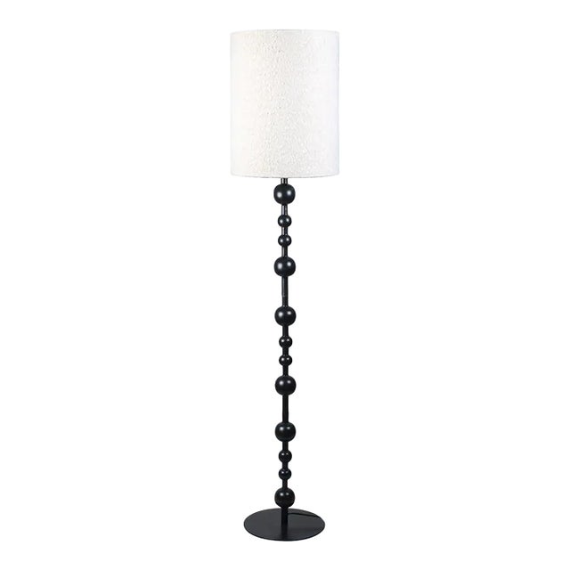 Black Ball Stack Floor Lamp For Sale
