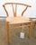 Authentic pair of Carl Hansen CH24 Wishbone dining or side accent chairs, designed by Hans Wegner. Excellent condition,...