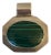 Vintage Malachite and Sterling Silver Modernist Pendant For Sale