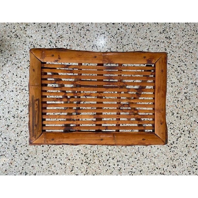 Tortoise Bamboo Patio Set - 4 Pieces For Sale In West Palm - Image 6 of 12