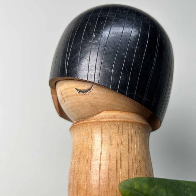 Wood Vintage Sosaku Kokeshi Figurine by Izumi Ueda, 1960s For Sale - Image 7 of 14