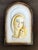 Ceramic Painted & Airbrushed Ceramic Madonna with Child Panel by Carraresi e Lucchesi, 1940s For Sale - Image 7 of 12