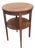 Vintage, Mahogany, Round End/Side Table, With Shelf, and Inlaid Wood Design, Federal Style, 1950’s For Sale