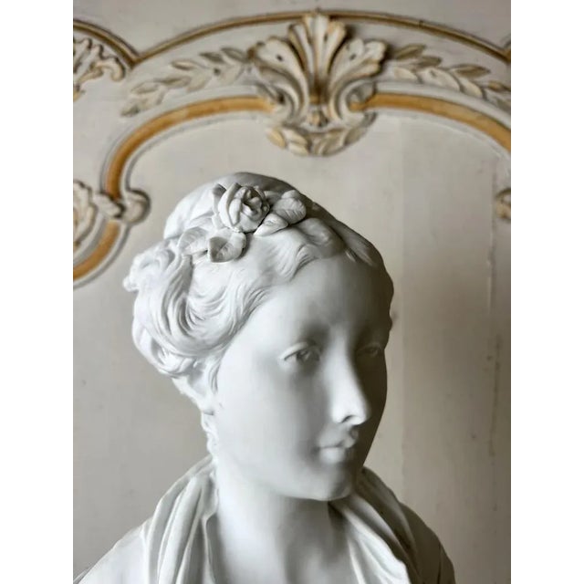 After Carrier-Belleuse, Bust, 1900, Bisque For Sale - Image 11 of 13