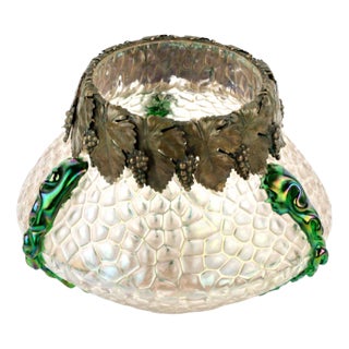 Art Nouveau Glass Vase For Sale