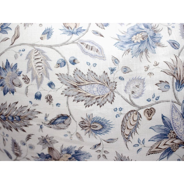 2020s Borderline "Jaffna" 25" Square Hand Blocked Down/Feather Pillows - a Pair For Sale - Image 5 of 8