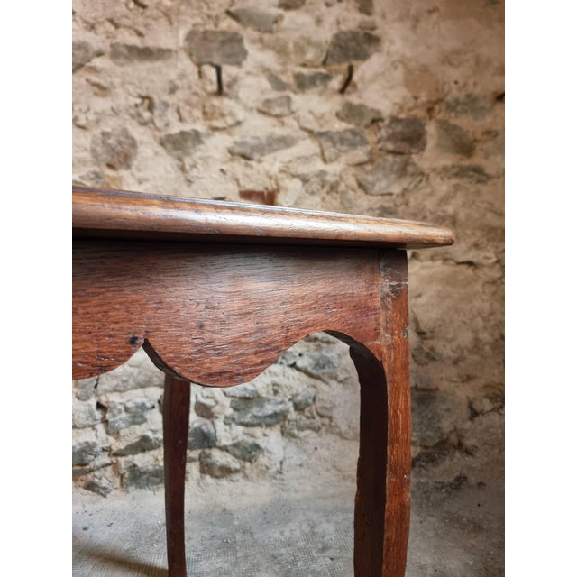 Brown 18th Century Provincial Louis XV Oak Side Table For Sale - Image 8 of 14