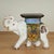 Vintage Italian Glazed Terra Cotta Elephant Stand For Sale - Image 4 of 10