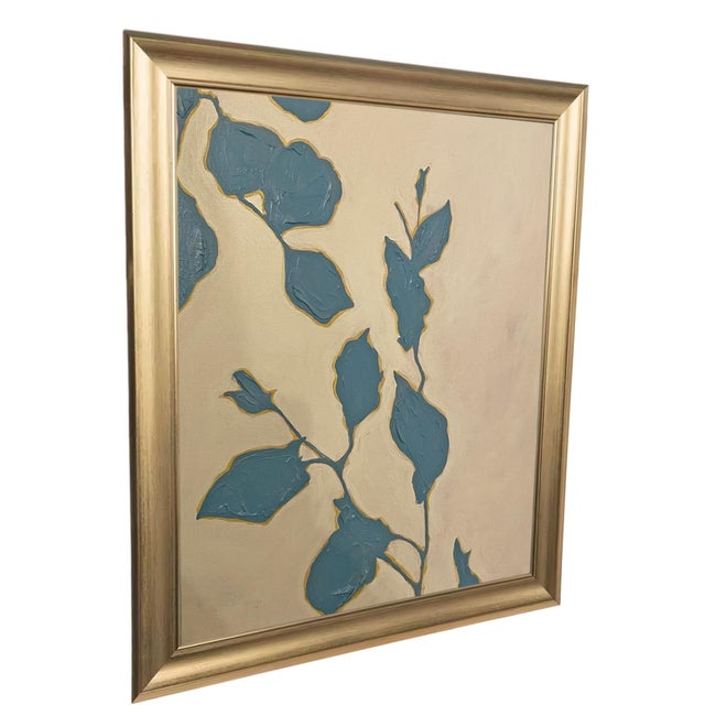 Paint Original Botanical Abstract Painting Hand Painted Acrylic Modern Floral Wall Art by Tatiana Duperault For Sale - Image 7 of 11