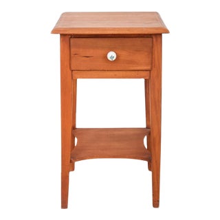 Primitive Country Style Wooden Nightstand For Sale
