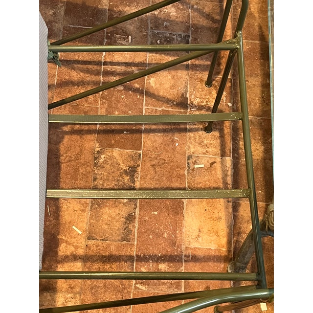 Mid-Century Modern Wrought Iron Patio Chairs (Set of 2) Attributed to the Style of Frederick Weinberg For Sale In Memphis - Image 6 of 6