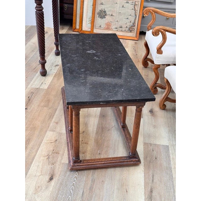 A Baroque Walnut and Marble Coffee or Low Table, 17th Century For Sale - Image 6 of 8