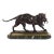 French Antique Bronze Sculpture of Tiger Carrying Gazelle by Paul-Édouard Delabrierre For Sale