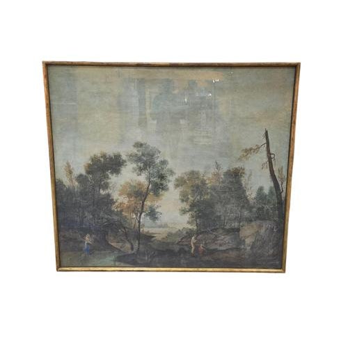 Italian Artist, Pastoral Scene, 1900, Oil on Canvas For Sale - Image 3 of 15