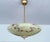 Beige Art Deco Pendant Light in Ivory Marble Glass, 1930s For Sale - Image 8 of 18
