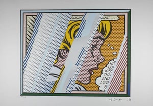 After Roy Lichtenstein, Reflection on Girl, 1990s, Silk-Screen