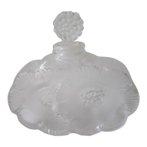 Signed Lalique Deaux Fleurs Perfume Bottle