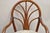 Vintage Hollywood Regency Bentwood Rattan Fan Back Dining Chairs - Set of 4 For Sale - Image 4 of 12