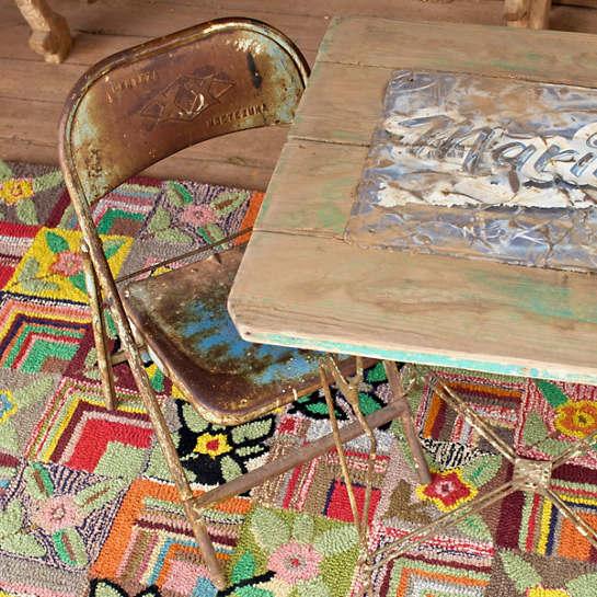 Our wool hooked area rugs are hand hooked with loops of 100% wool yarn creating thick cushy pile. Each rug is finished...