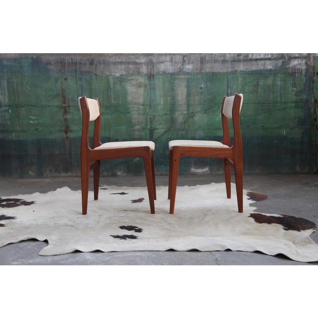 Vintage Danish Teak Dining Table and Chairs, 1970s, Set of 7 For Sale - Image 3 of 14