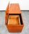 Mid Century Modern Credenza Stereo Console Cabinet Audio Rolling Vintage Storage For Sale - Image 4 of 10