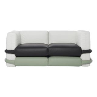 Two-Seater Pillow Sofa in Leather by Muller Van Severen for BD Barcelona For Sale