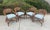 Beautiful vintage set of 4 authentic McGuire rattan armchairs, dining chairs or accent chairs. These chairs feature a...
