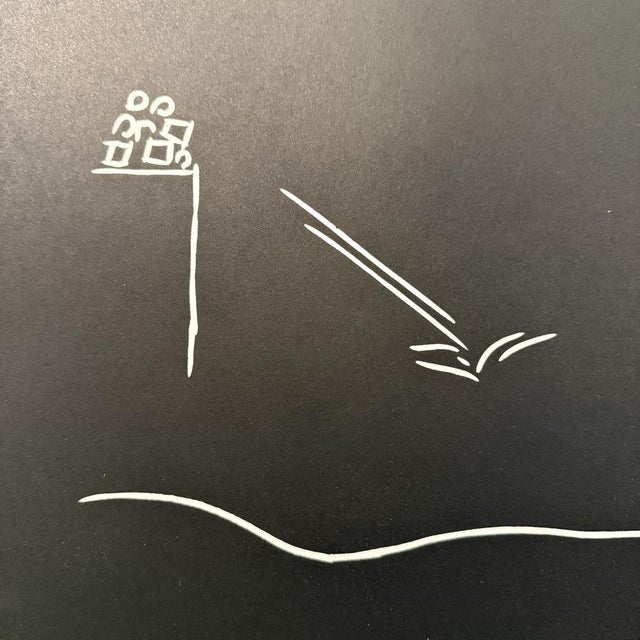 Black Claudio Granaroli, Composition, 1970s, Linocut For Sale - Image 8 of 9