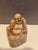 Cream Vintage Carved Laughing Buddha Figurine For Sale - Image 8 of 10