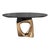 "Modena" Round Table With Bronze and Stainless Steel, Handmade For Sale In Los Angeles - Image 6 of 12