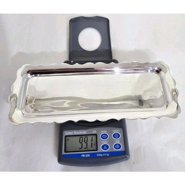 Vintage Sterling Silver Pen Tray from Francis Howard Ltd, Sheffield, 2000 For Sale - Image 11 of 13