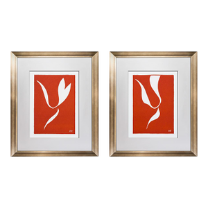Henri Matisse Pas Des Patineurs 1938 Limited Edition Linocuts Set of 2 Framed
