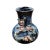 Vintage Blue Drip & Floral Chinese Pottery Vase For Sale - Image 12 of 12