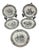 Sarreguemines French Military Life Plates - Set of 7 For Sale
